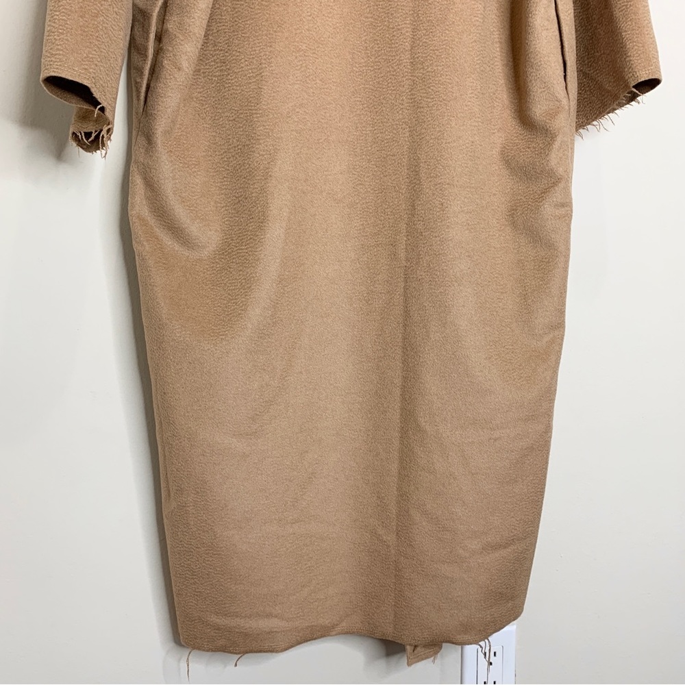 Nili Lotan Laight Wool Blend Duster Coat (Sz XS) Shawl Collar Tan Camel - Picture 15 of 16